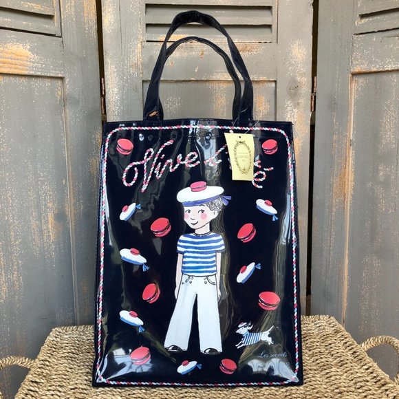 Laduree Paris Handbags - Laduree Paris Les Secrets Petit Marin Bleu Tote